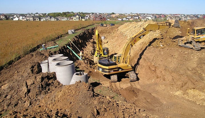 holbrook featured project underground utility work being done